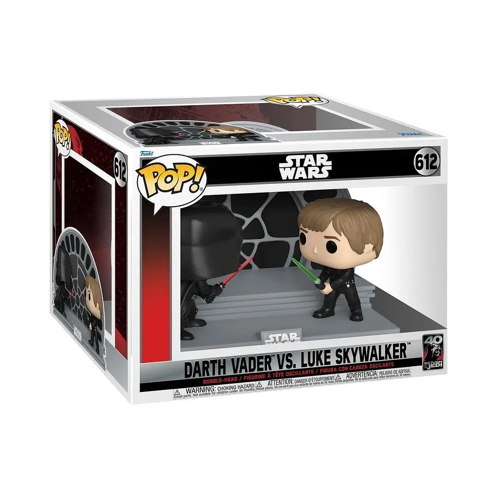 Набір фігурок Funko Pop Фанко Поп Дарта Вейдер та Люк Скайуокер Luke vs Darth Vader Star Wars 10 см SW DL612 - фото 2