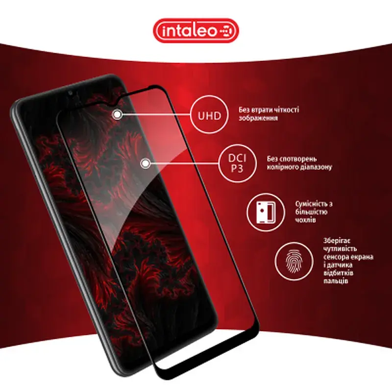 Скло захисне Intaleo Full Glue Samsung A32 5G Black (1283126541742) - фото 4