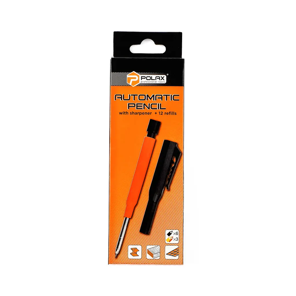 Олівець будівельний механічний Polax та стрижні (50-004) - фото 8