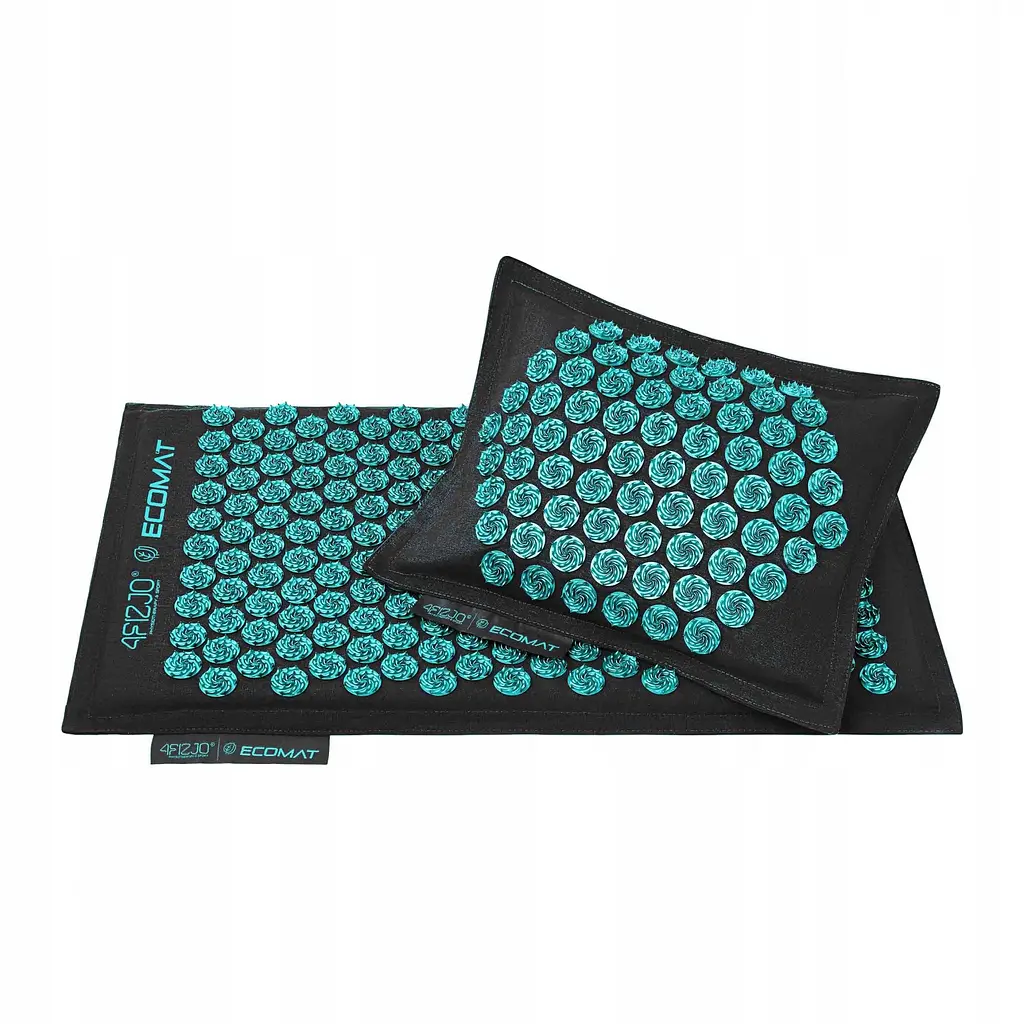 Килимок акупунктурний з подушкою 4FIZJO Eco Mat Аплікатор Кузнєцова 4FJ0421 Black/Blue (P-5907739316684) - фото 10