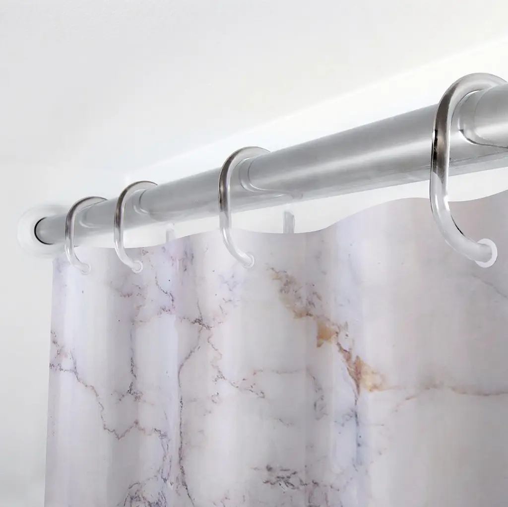 Тканинна шторка для ванної кімнати TIANA KRAINE Marble Rose, без кілець. Розмір 200х180 - фото 5