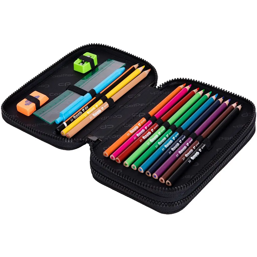 Пенал з наповненням CoolPack Jumper 2 Big City, 2 відділення (F066673) - фото 2