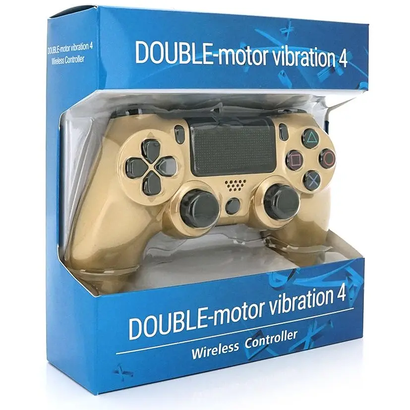Геймпад джойстик DoubleShock Wireless PS4 Double Motor Vibration Dualshock 4 Light-Gold - фото 5