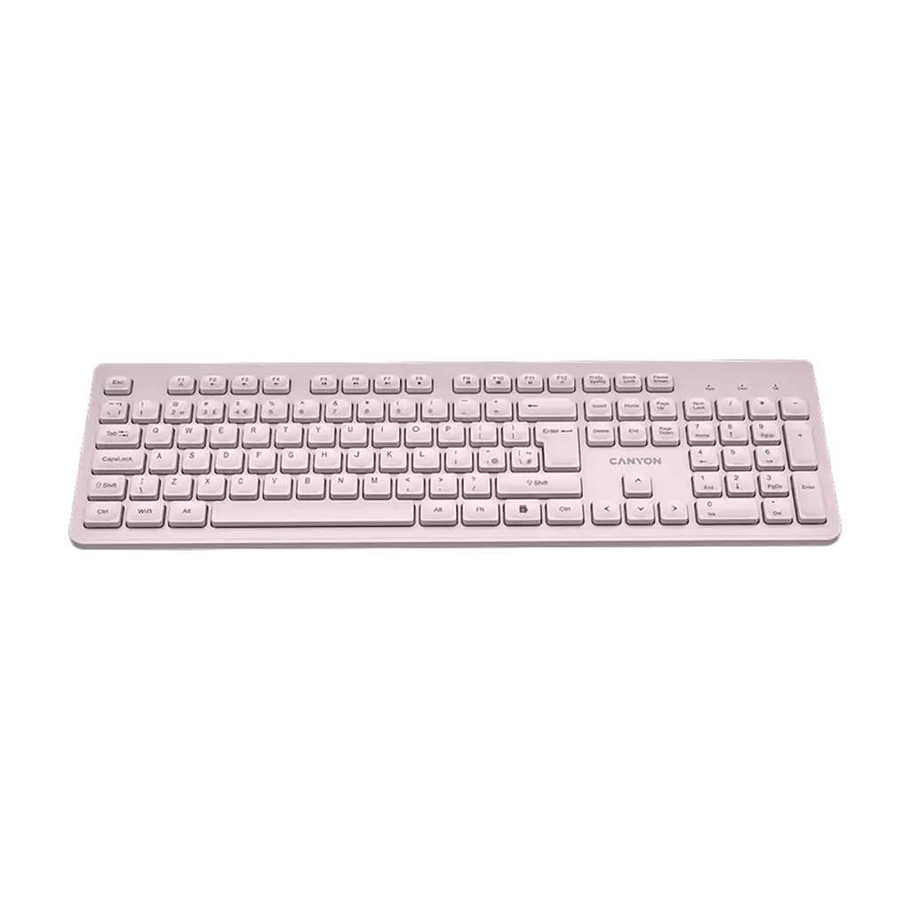 Клавіатура Canyon HKB-W01 Silent Wireless UA Beige (CNS-HKBW01BG) - фото 3