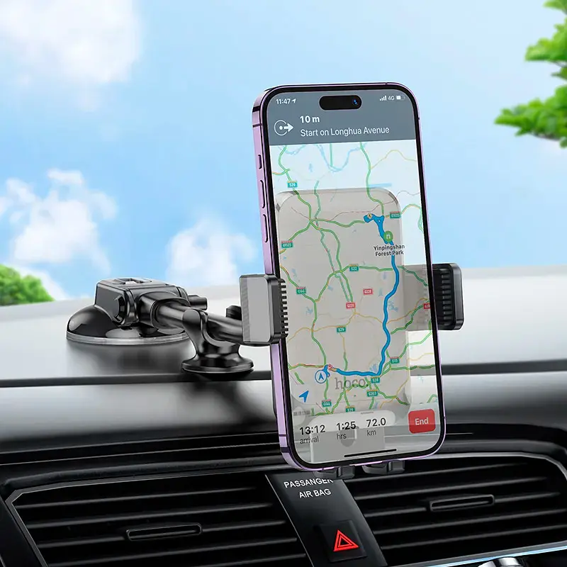 Автодержатель Hoco H27 Car Mount Holder Black [100118] - фото 8