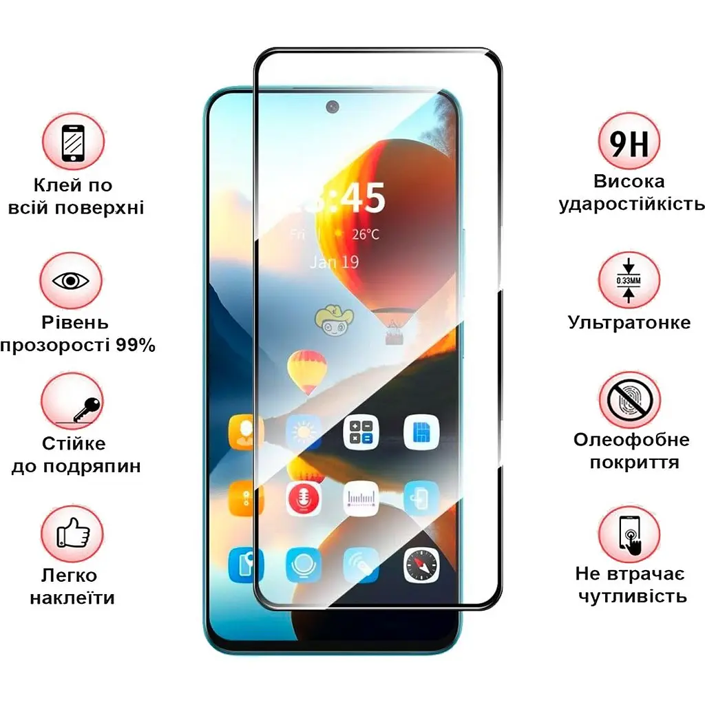 Захисне скло BeCover для Infinix Hot 50 (X6720) Black (712148) - фото 3