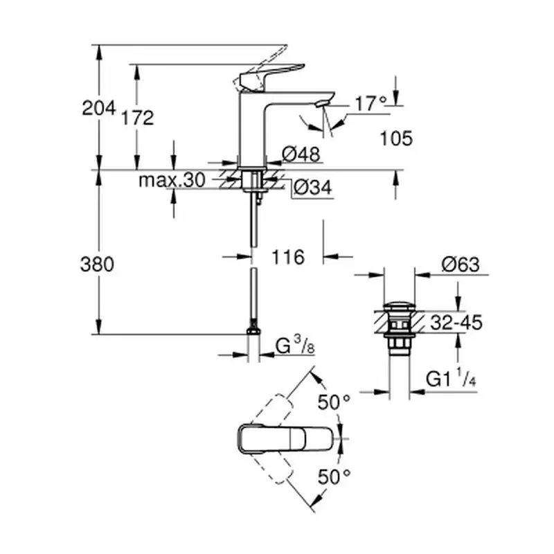 Змішувач Grohe QuickFix 1018330000 - фото 4