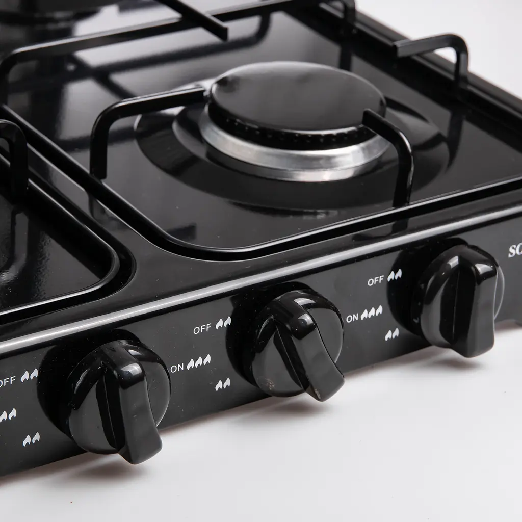 Газова плита настільна Sokany SK-6004-Black 4 конфорки Чорний - фото 8