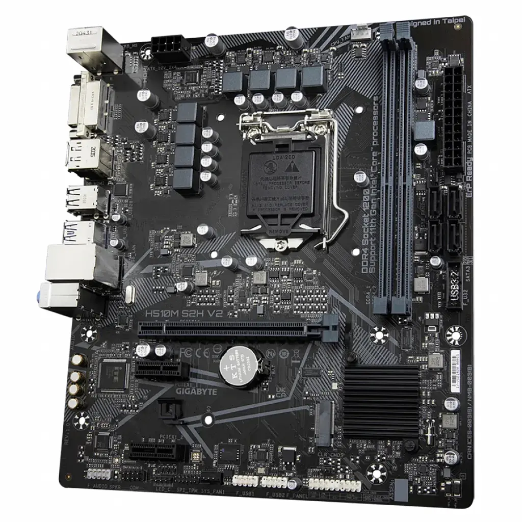 Материнська плата Gigabyte H510M S2H V2 (H510M S2H V2) (Socket 1200, Intel H510, Micro-ATX) Б/в - фото 4
