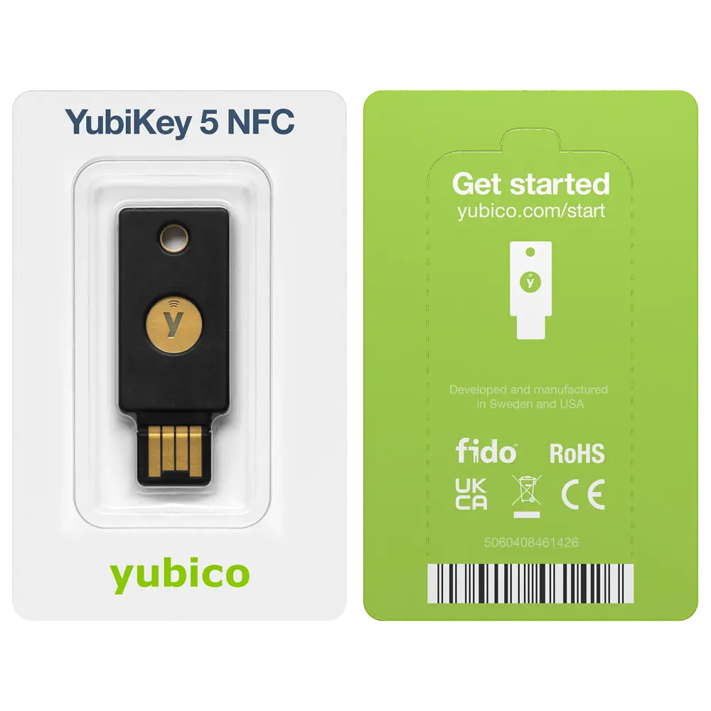 Набір апаратних ключів Yubico YubiKey 5 NFC USB Type-A 2-Pack (683066-2) - фото 6