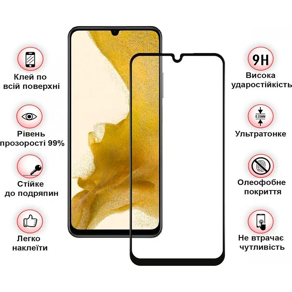 Защитное стекло BeCover для ZTE Blade A34 Black (711796) - фото 3