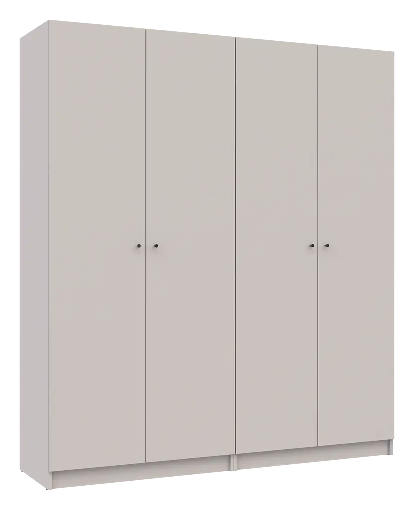 Шафа для одягу Doros Промо Кашемір 2+2 ДСП 180х48х204 (80737672) - фото 3