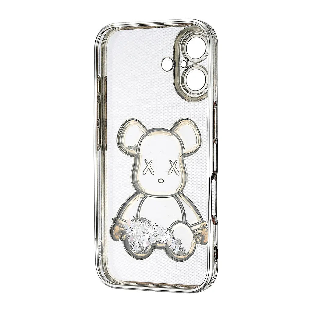Чохол Shining Bear Case Protected Camera iPhone 16 Silver - фото 3