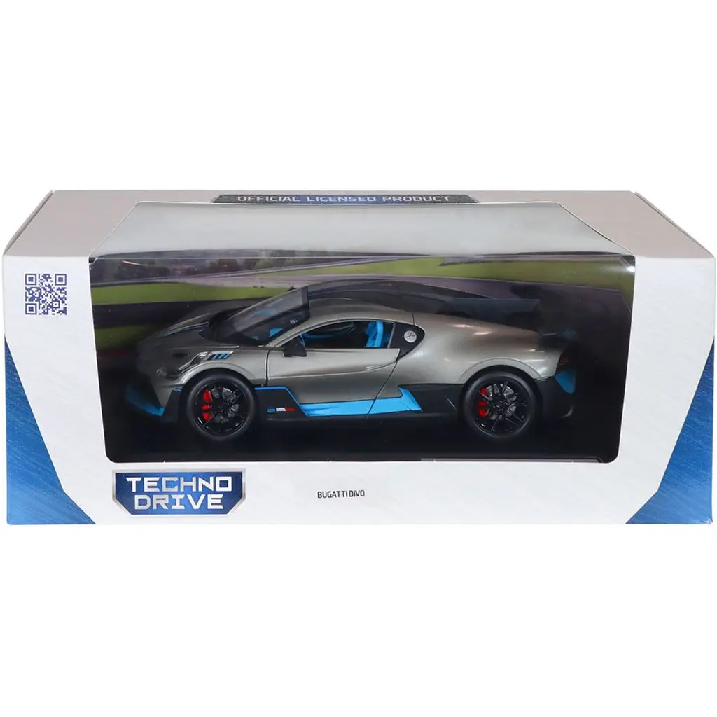 Автомодель - Bugatti Divo сірий 1:18 (250940BDGY) - фото 12