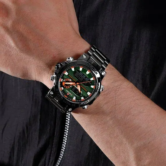 Годинник чоловічий тактичний Naviforce Brutal (Чорний) - фото 5
