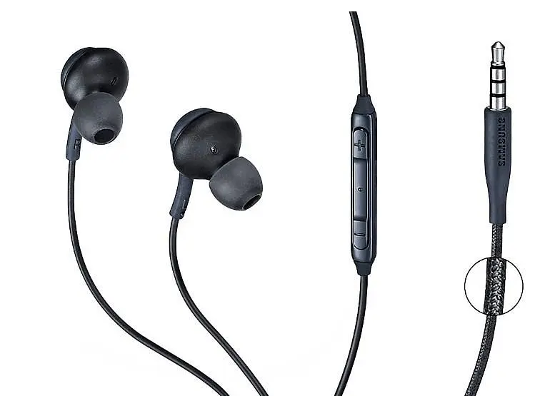 Оригинальная гарнитура наушники с микрофоном AKG Samsung 3.5 мм Black (GH59-14996A EO-IG955) - фото 3