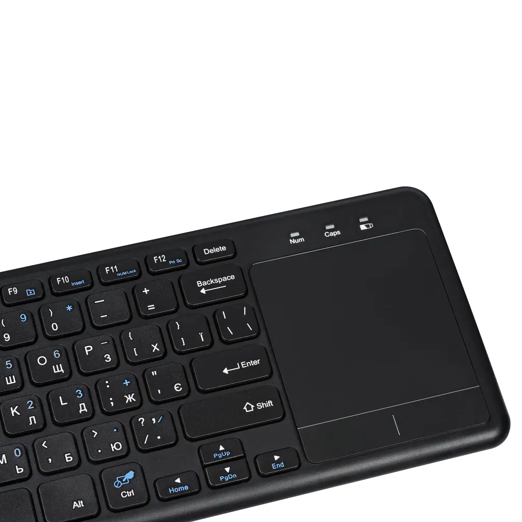 Клавиатура 2E KT100 Touch Wireless UA Black (2E-KT100WB_UA) - фото 8