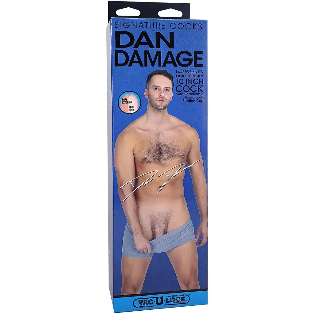 Фалоімітатор Doc Johnson Signature Cocks Dan Damage 10 inch UltraSkyn - фото 5