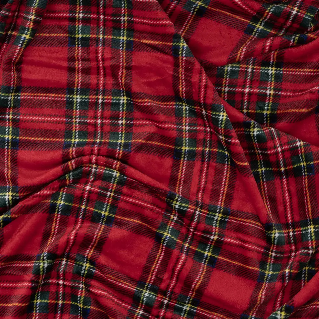 Плед ARDESTO Christmas Flannel 160х200см, 100% поліестер, клітинка, червоний (ART0133PB) - фото 3