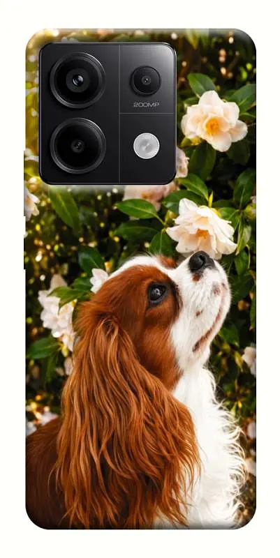 TPU чохол Demsky Flower spaniel для Xiaomi Redmi Note 13 Pro 4G