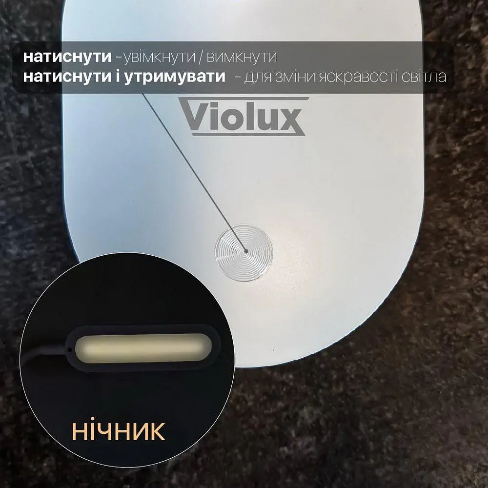 Настільна лампа з акумулятором LED LINERA 5W 4200К біла Violux ( 540005 ) - фото 4