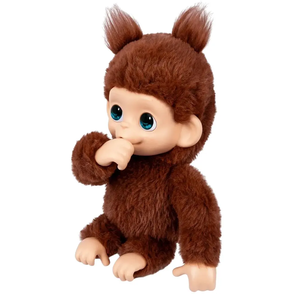 Интерактивная игрушка Moose Little Live Pets Обезьянка Чики Черри коричневая (26765) - фото 6