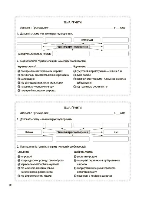 Географія. 6 клас. Бліцоцінювання - фото 3