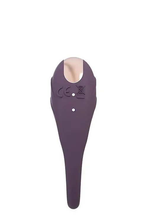 Ерекційне кільце з вібрацією Dreamtoys Aveta 7 см пурпурний - фото 3