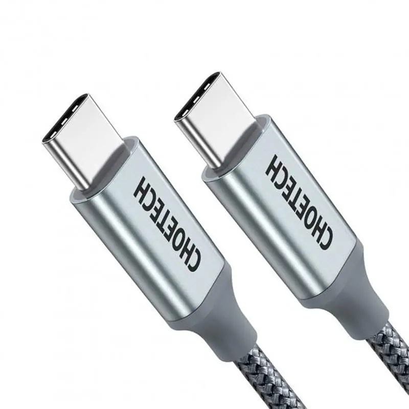 Кабель Choetech USB Type-C - USB Type-C (M/M), 1.8 м, Grey (XCC-1002) - фото 3