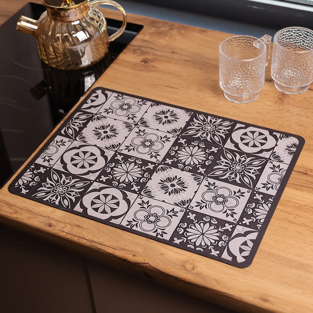 Килимок діатомітовий для сушіння посуду Azulejo 40*30 см Yiwu HP-42-189 - фото 2