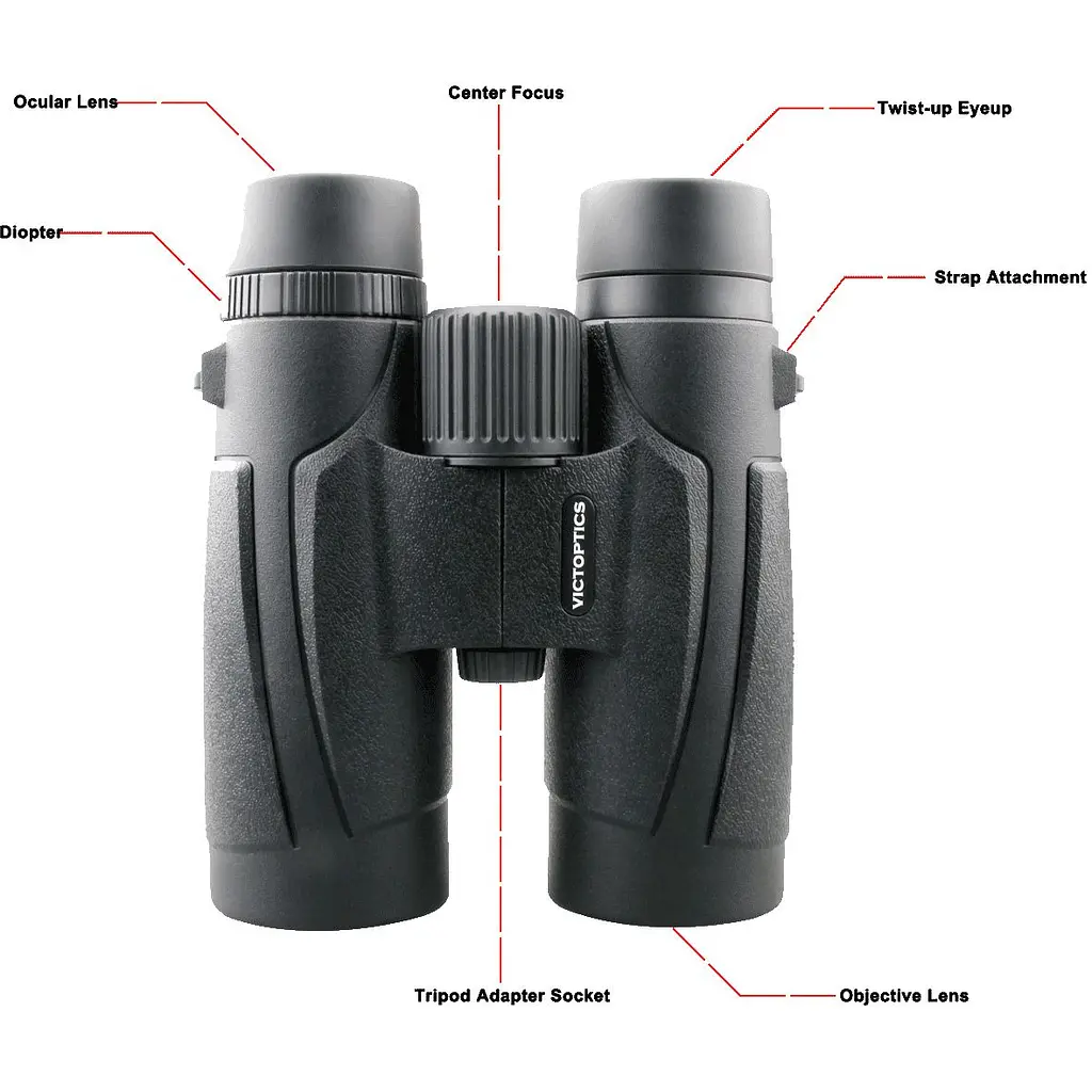 Бінокль VictOptics Hunting and Birdwatching 10x42 Roof (BOSL02) [169793] - фото 6