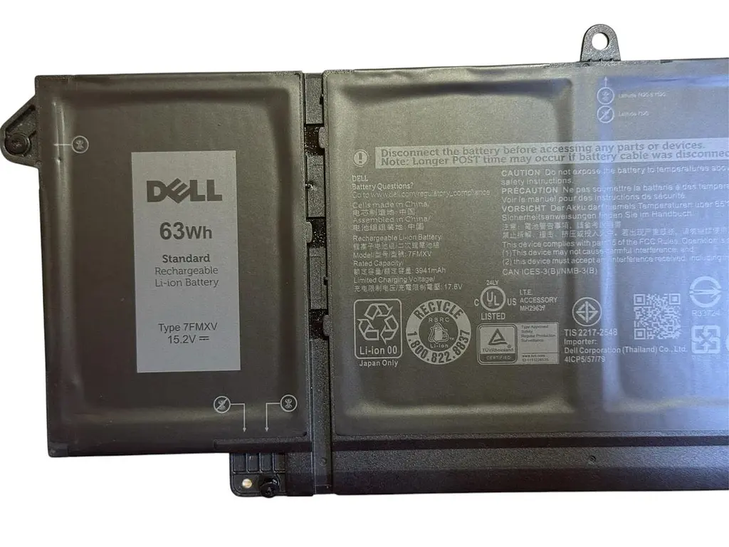 Акумулятор для ноутбука Dell Latitude 5320 5320 2-in-1 7320 7420 7520 7FMXV - фото 2