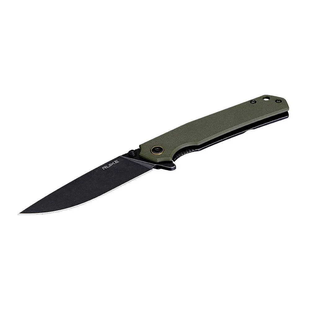 Ніж складаний Ruike P801-G G-10 темно-зелений, чорне лезо - фото 4