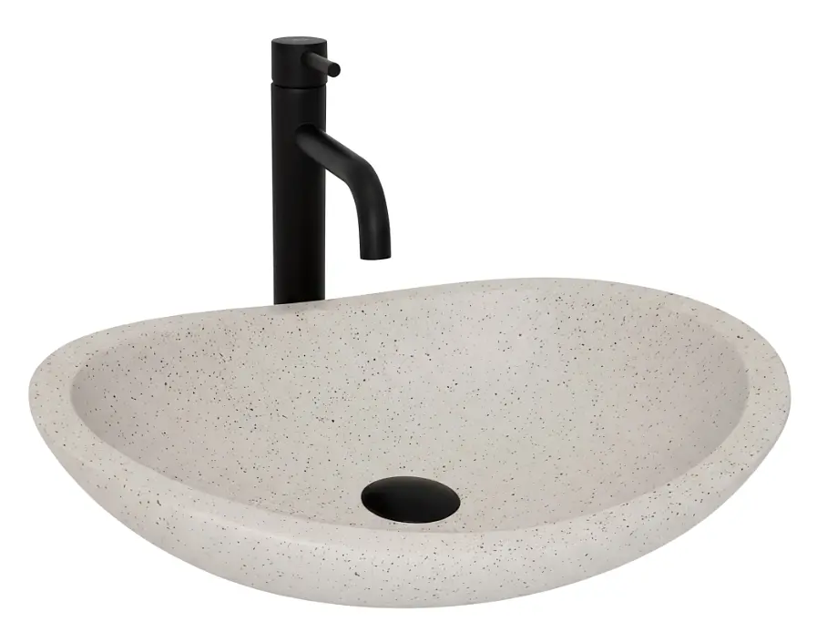 Умивальник Rea Leona накладний 46.5x37 см бежевий REA-U3609