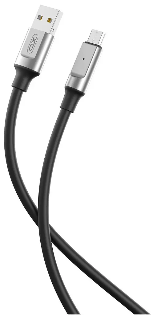 USB Кабель ХО NB251 MicroUSB Silicone 6A 1.0m Чорний