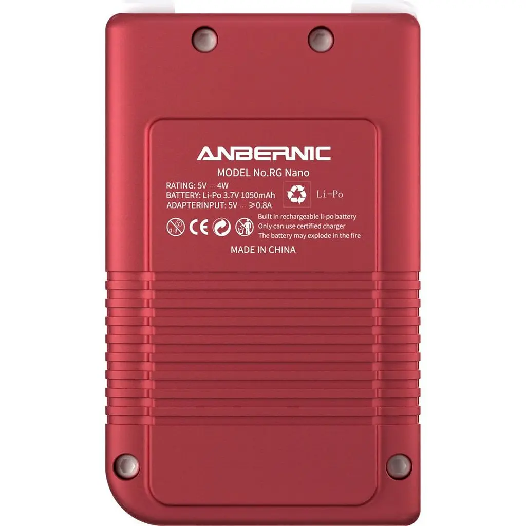 Ретро ігрова приставка Anbernic RG Nano 64GB Red [115733] - фото 2
