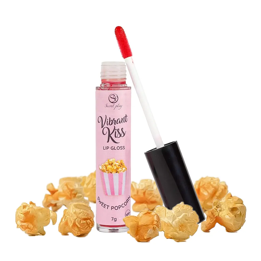 Блиск для губ з ефектом вібрації - Secret Play Sweet Popcorn Lip Gloss Vibrant Kiss - фото 2