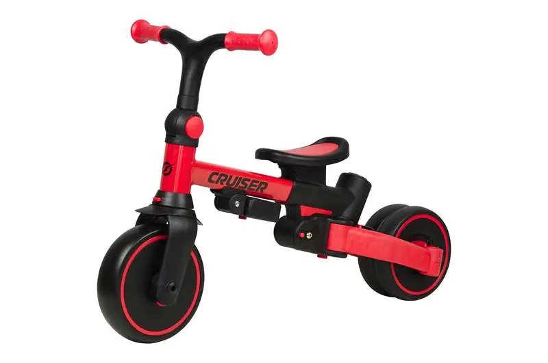 Трьохколісний беговел велосипед трансформер 3 в 1 Maraton Tri-cycle Cruiser Milano 001 red - фото 3
