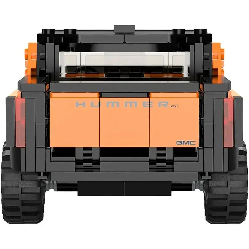 Машинка-конструктор Rastar Bricks Hummer EV 1:30 помаранчевий - фото 4