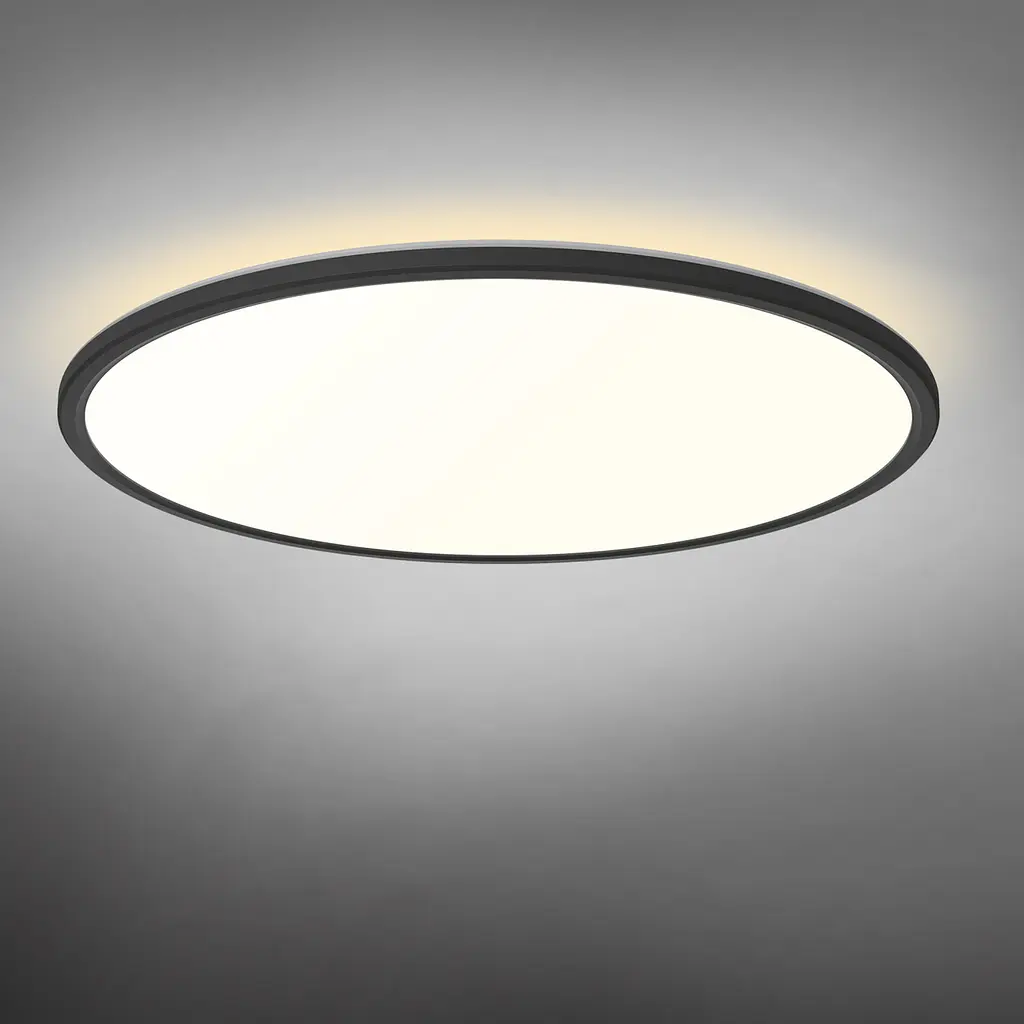 LED світильник з декоративною підсвіткою VIDEX DL5R 44W 3000K-4000K-5000K Black - фото 7
