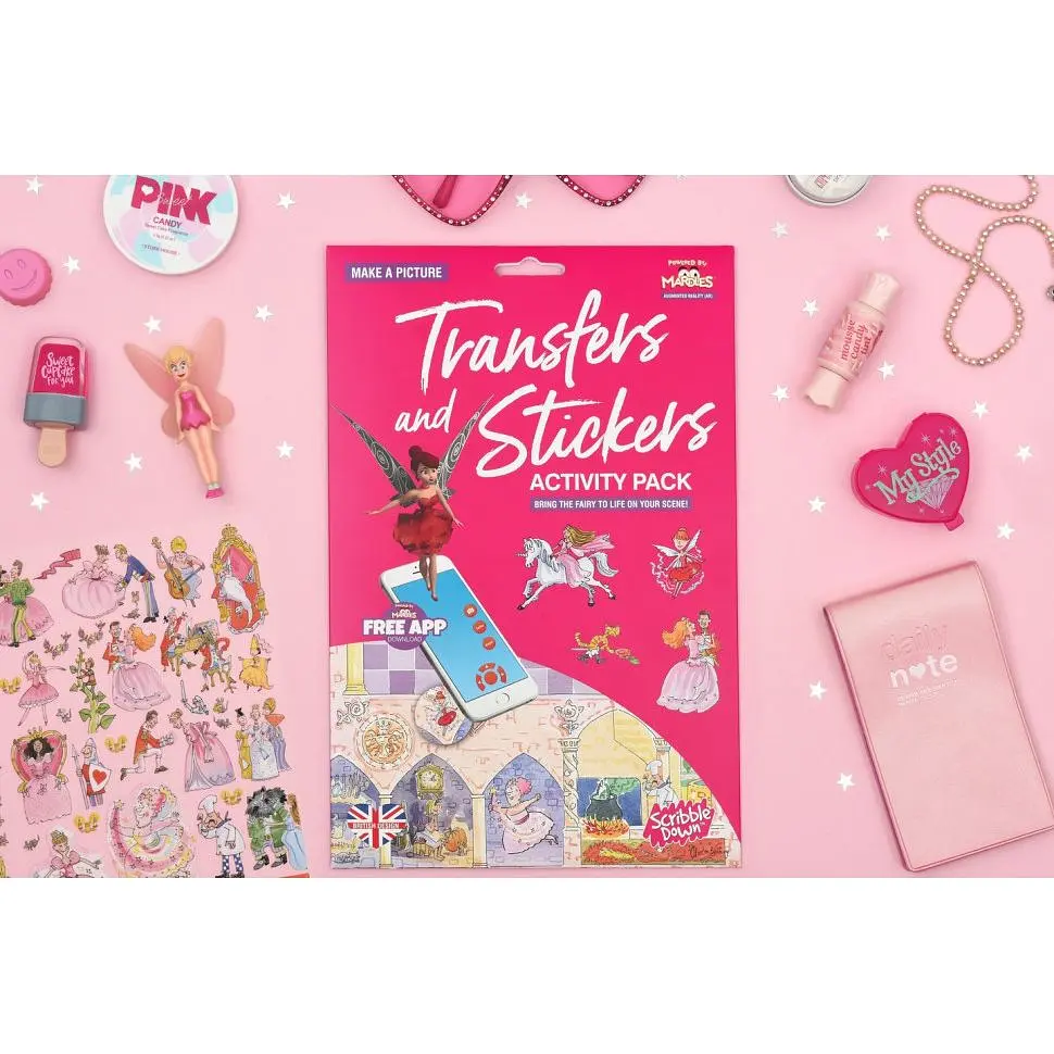 Набор переводных наклеек Scribble Down с онлайн приложением Сказка о принцессе А4 SD/21 - фото 4