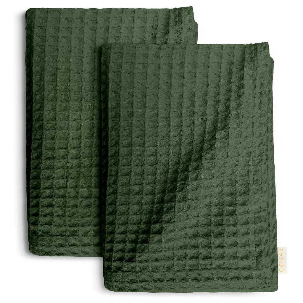 Вафельні рушники Basil Greek Waffle CS1 2шт 75х95см/75х130см (SetTw_GreekWaffle_54Basil75x95_54Basil75x130)