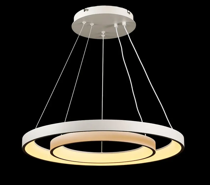 Люстра стельова LED Splendid Ray L2551/580+380/2, 2 лампи, білий, регулювання світла, сучасний стиль - фото 3