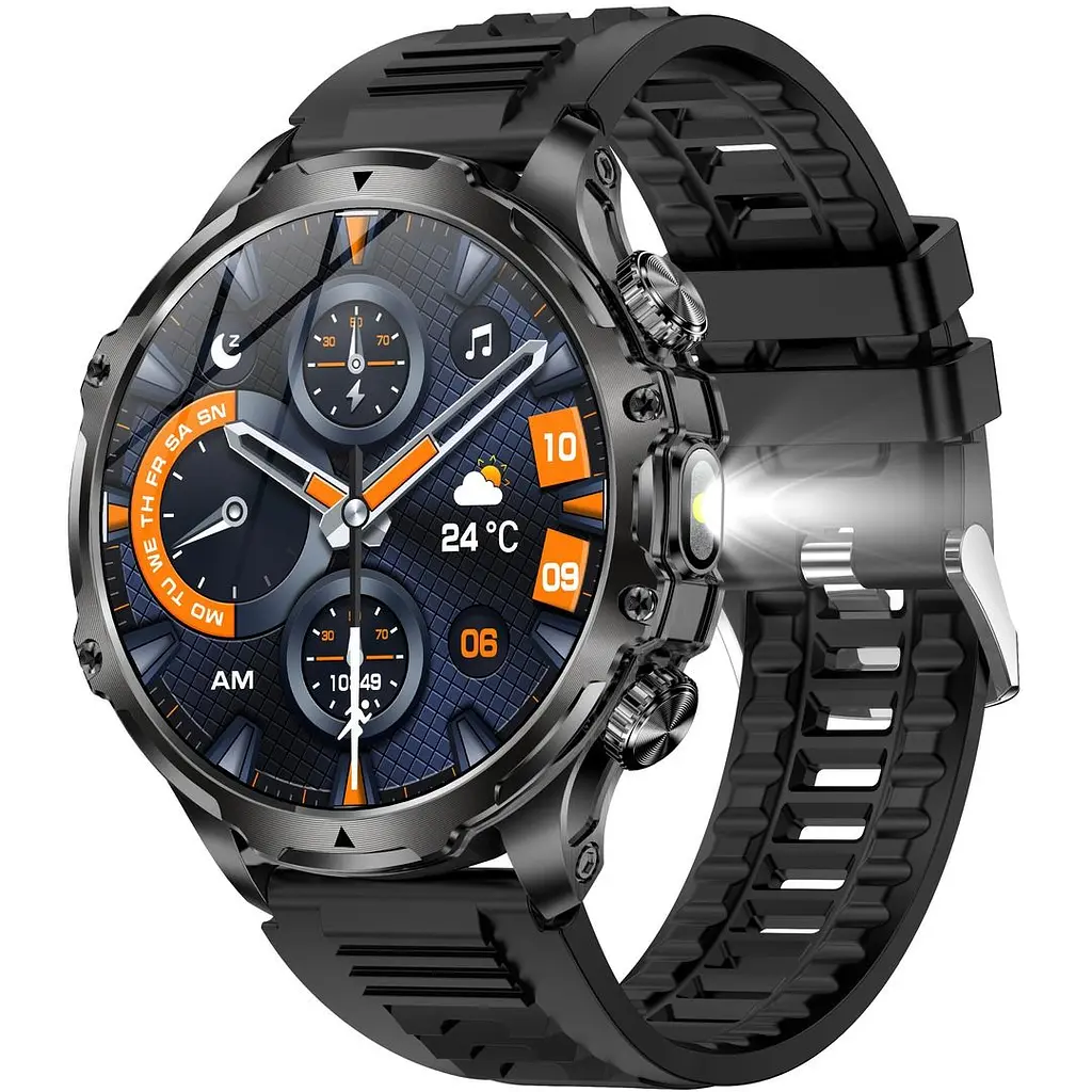 Смарт-годинник Uwatch Smart Turbo Power Rubber 2 ремінці чорний (3256) - фото 2