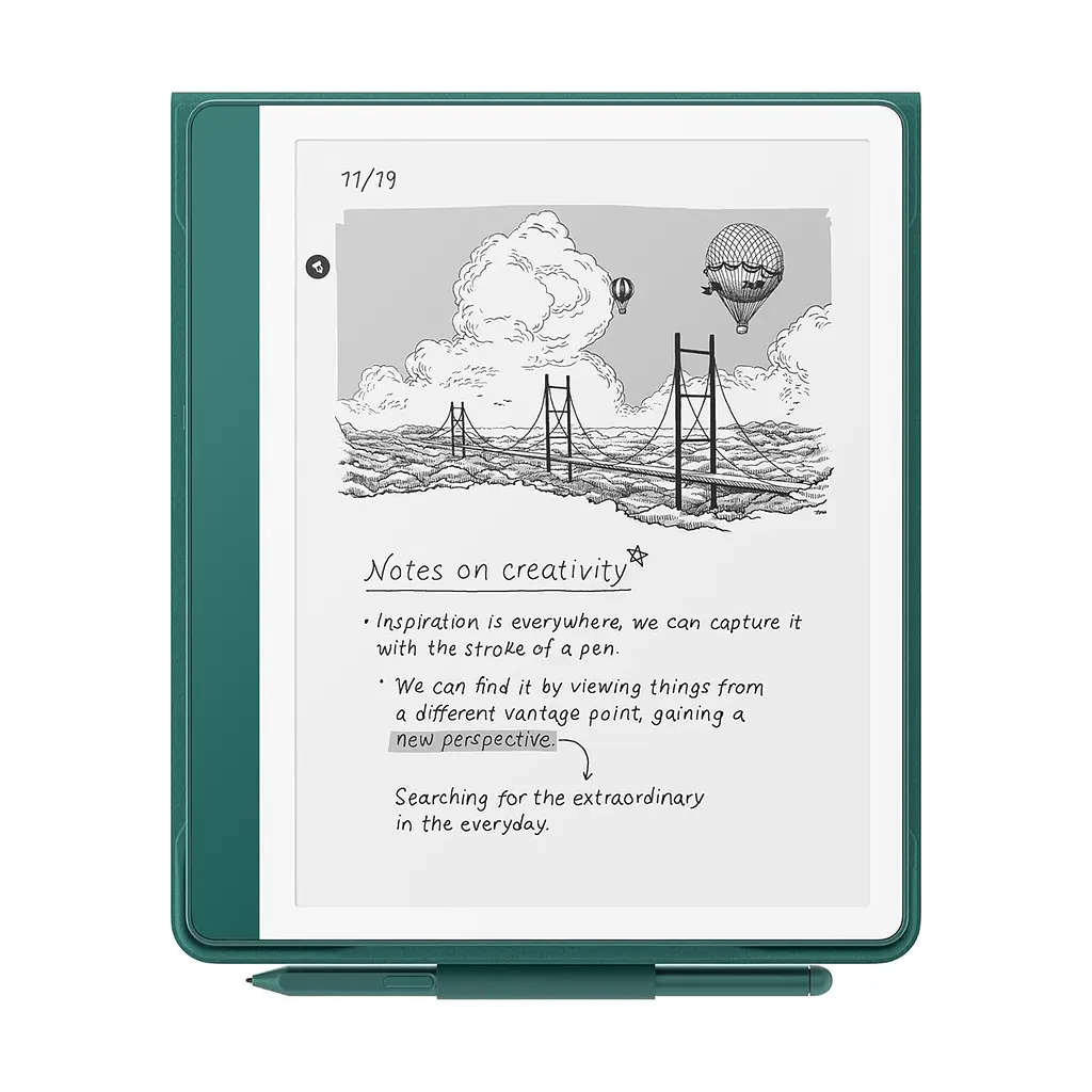 Чохол Plant-Based Leather Folio Cover with Magnetic Attach for Amazon Kindle Scribe Jade - фото 2