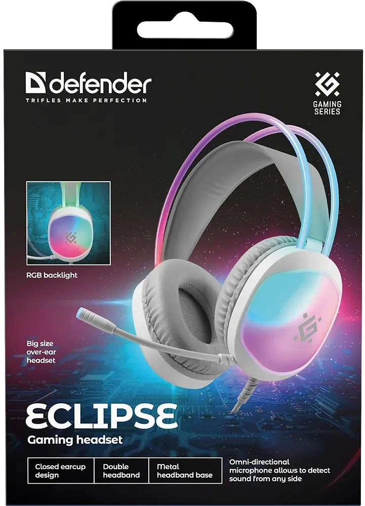 Гарнітура Defender Eclipse білий (62440) (7228939) - фото 8