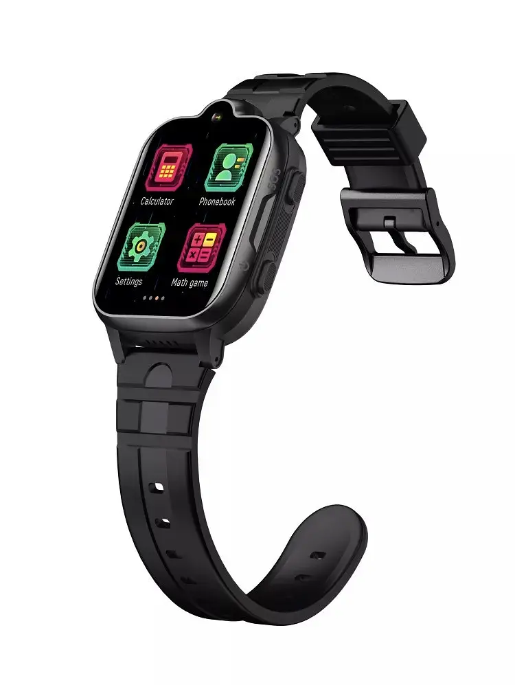 Подарочные детские водонепроницаемые смарт-часы Smart Watch K15 4G с камерой и GPS отслеживанием Черный - фото 4
