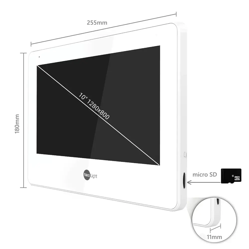 Відеодомофон Neolight Mezzo Hybrid Black - фото 2