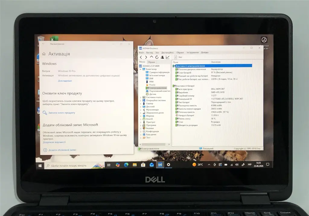 Ноутбук Dell Latitude 3190 2-in-1 / 11.6" (1366x768) IPS Touch / Pentium Silver N5000 / 4GB / 128GB SSD / Win10Pro - Б/в - фото 10