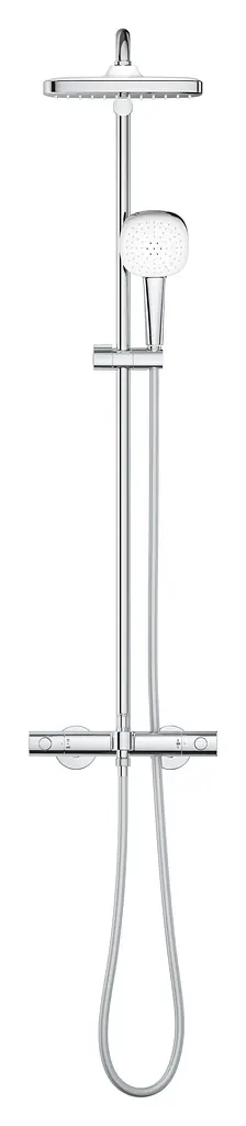 Душова система настінного монтажу з термостатом для ванни Grohe Tempesta System 250 Cube 26975001, Хром - фото 3
